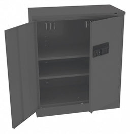 Storage Cabinet 42 x36 x18 Black 2Shlv