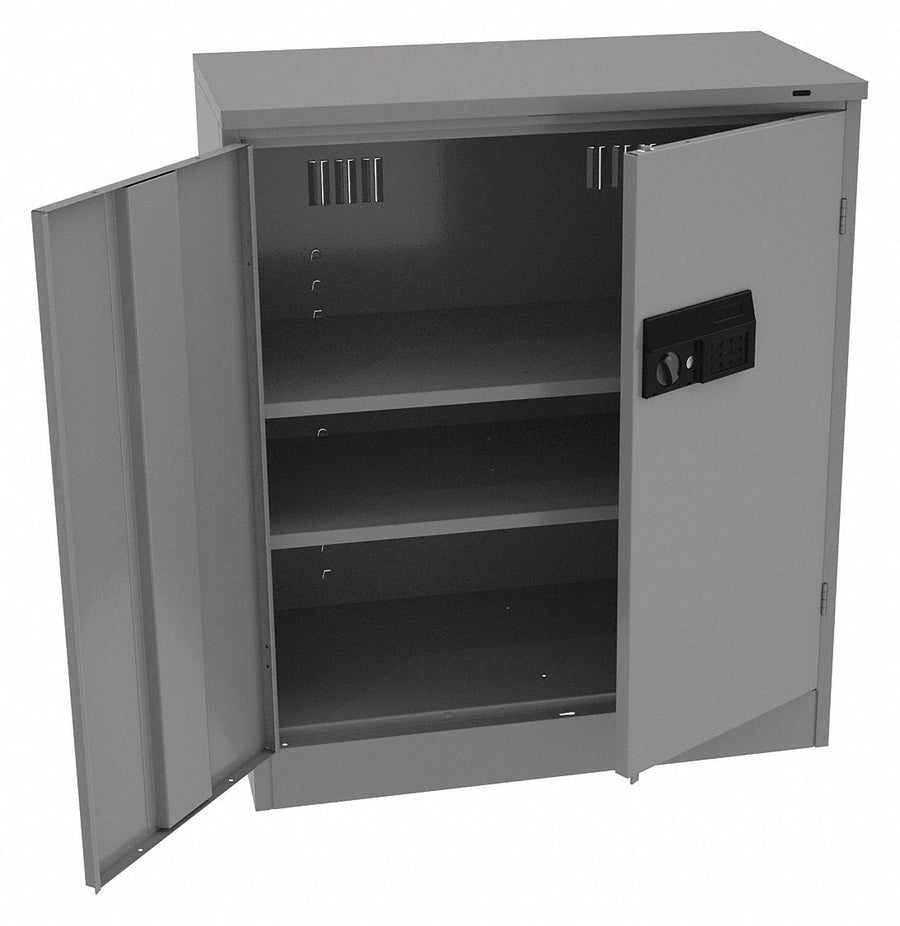 Storage Cabinet 42 x36 x18 MdGry 2Shlv