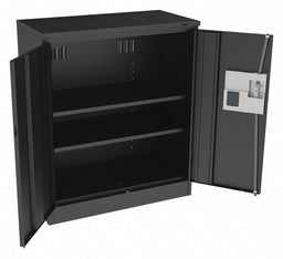 K3830 Storage Cabinet 42 x36 x18 Black 2Shlv