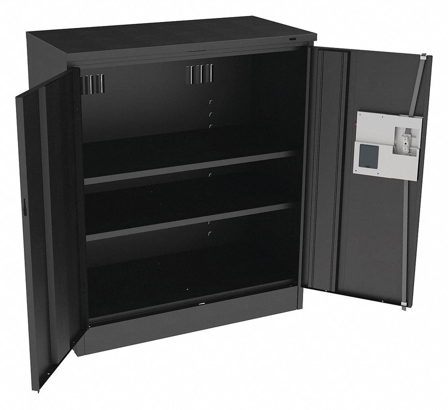 K3830 Storage Cabinet 42 x36 x18 Black 2Shlv