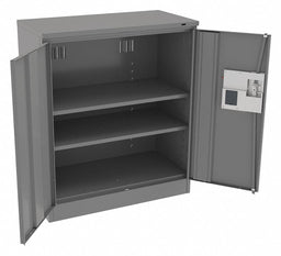 K3830 Storage Cabinet 42 x36 x18 MdGry 2Shlv