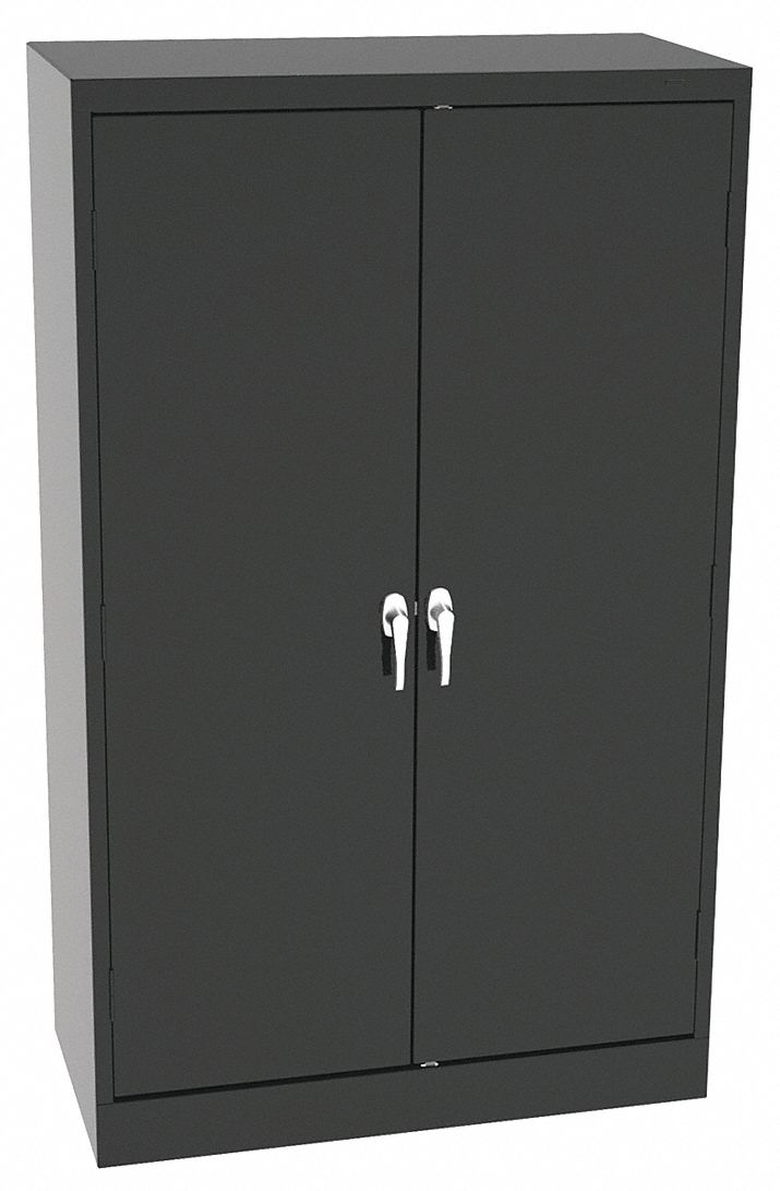 K3835 Storage Cabinet 60 x36 x18 Black 4Shlv