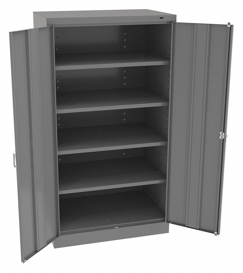 K3842 Storage Cabinet 66 x36 x24 MdGry 4Shlv