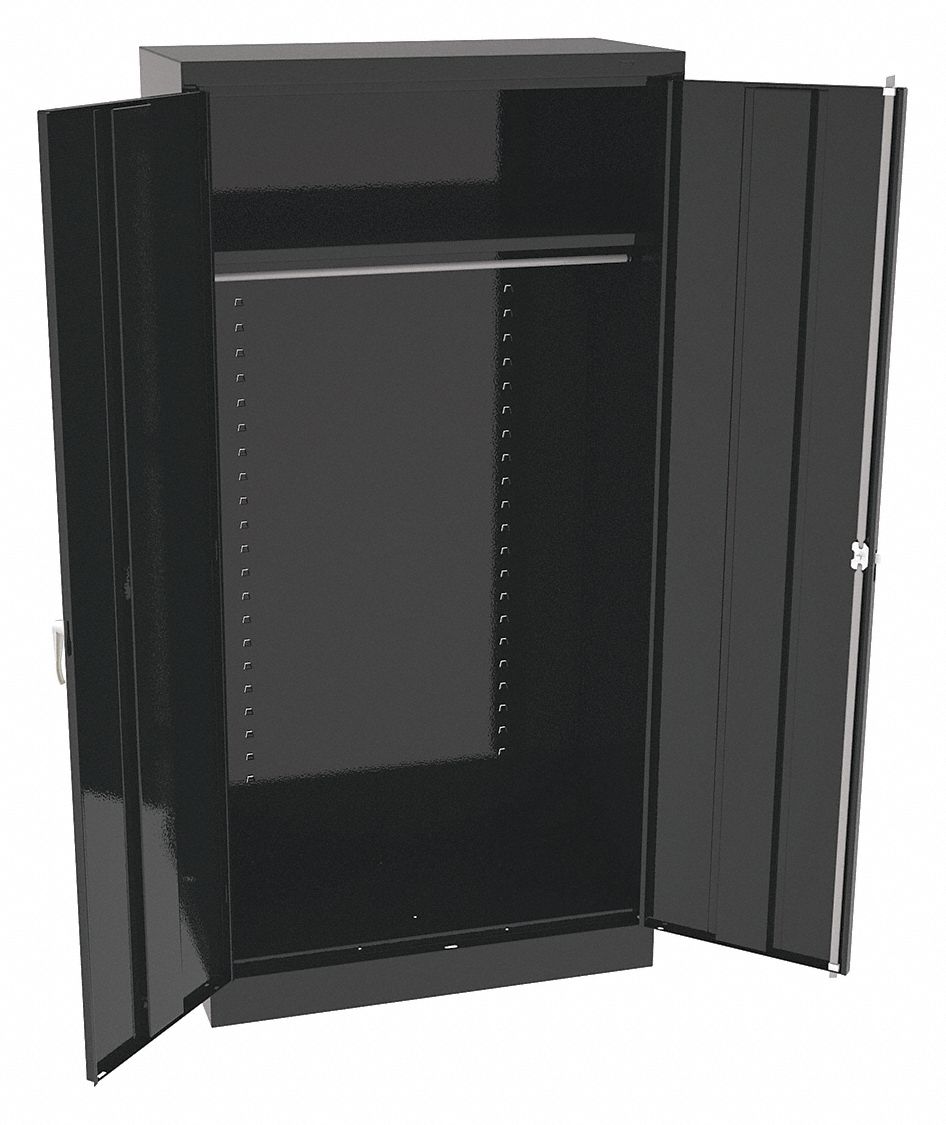 K3911 Storage Cabinet 72 x36 x18 Black 1Shlv