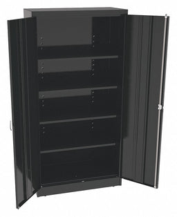 K3851 Storage Cabinet 72 x36 x18 Black 4Shlv