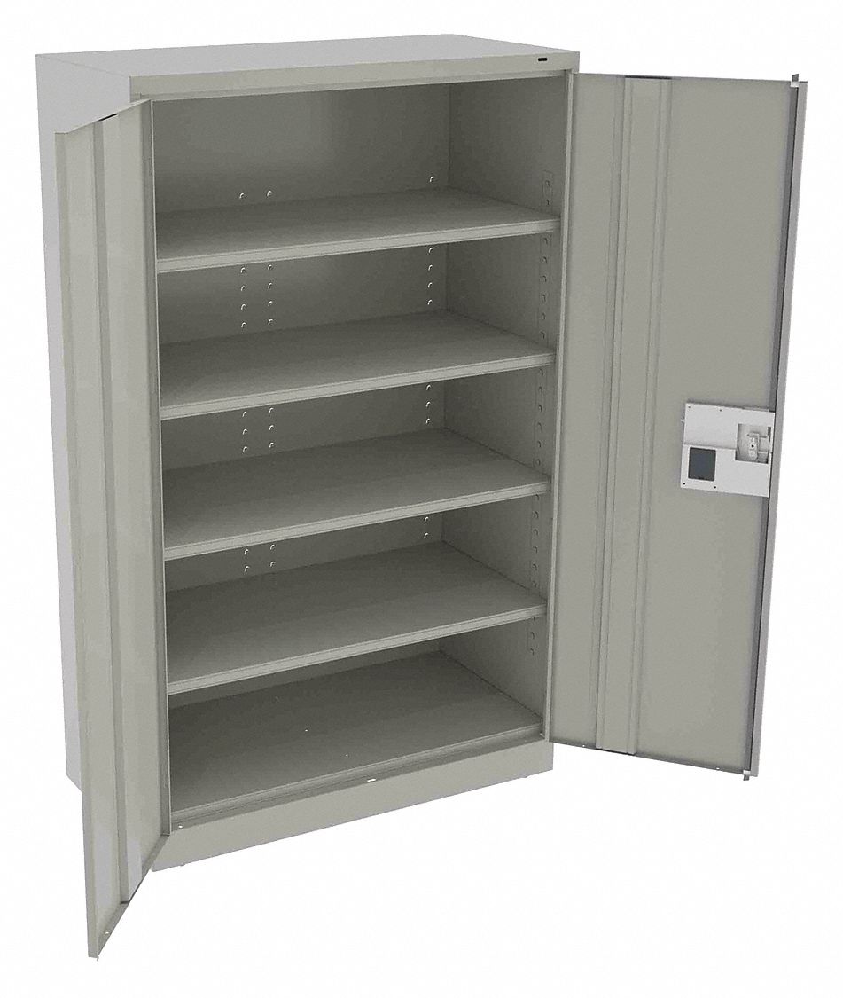 K3874 Storage Cabinet 78 x48 x24 LtGry 4Shlv