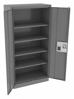 K3837 Storage Cabinet 72 x36 x18 MdGry 4Shlv