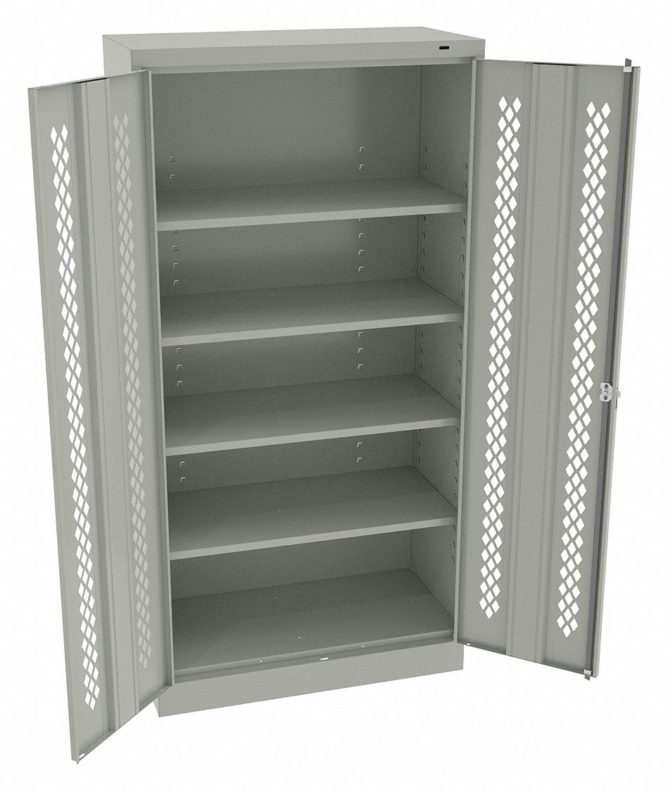 Storage Cabinet 72 x36 x18 LtGry 4Shlv