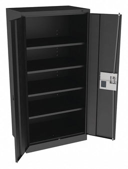 K3843 Storage Cabinet 72 x36 x24 Black 4Shlv