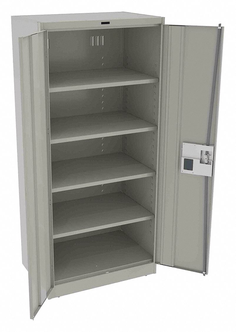 K3844 Storage Cabinet 78 x36 x24 LtGry 4Shlv