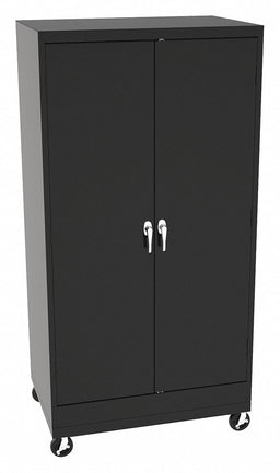 K4834 Storage Cabinet 73 x36 x24 Black 4Shlv