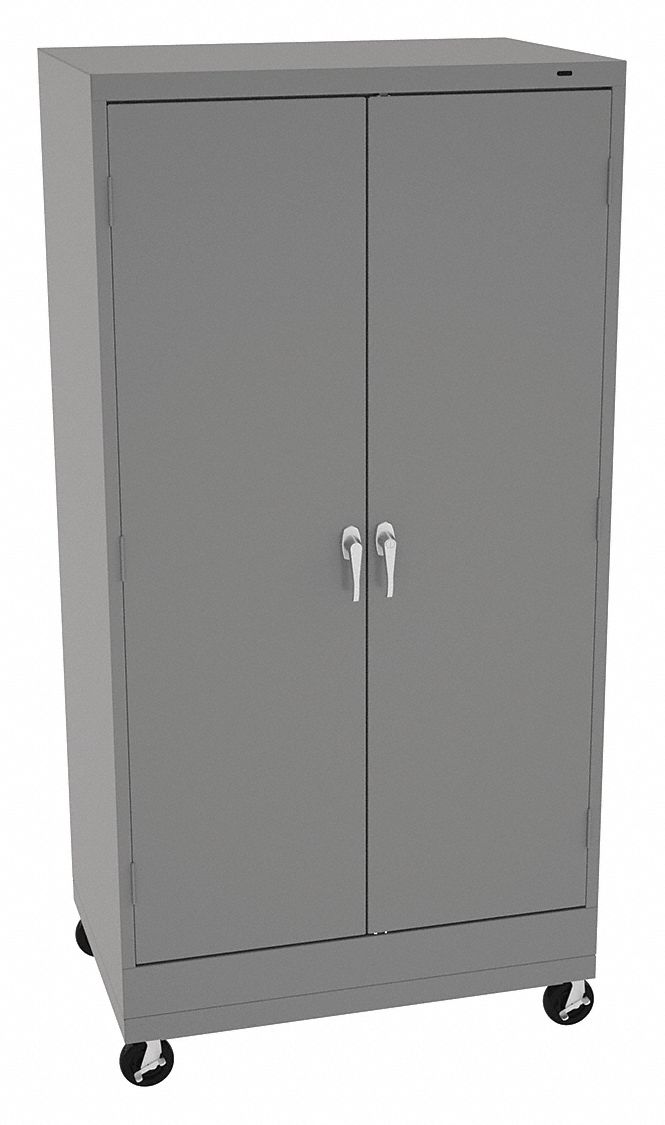 K4834 Storage Cabinet 73 x36 x24 MdGry 4Shlv