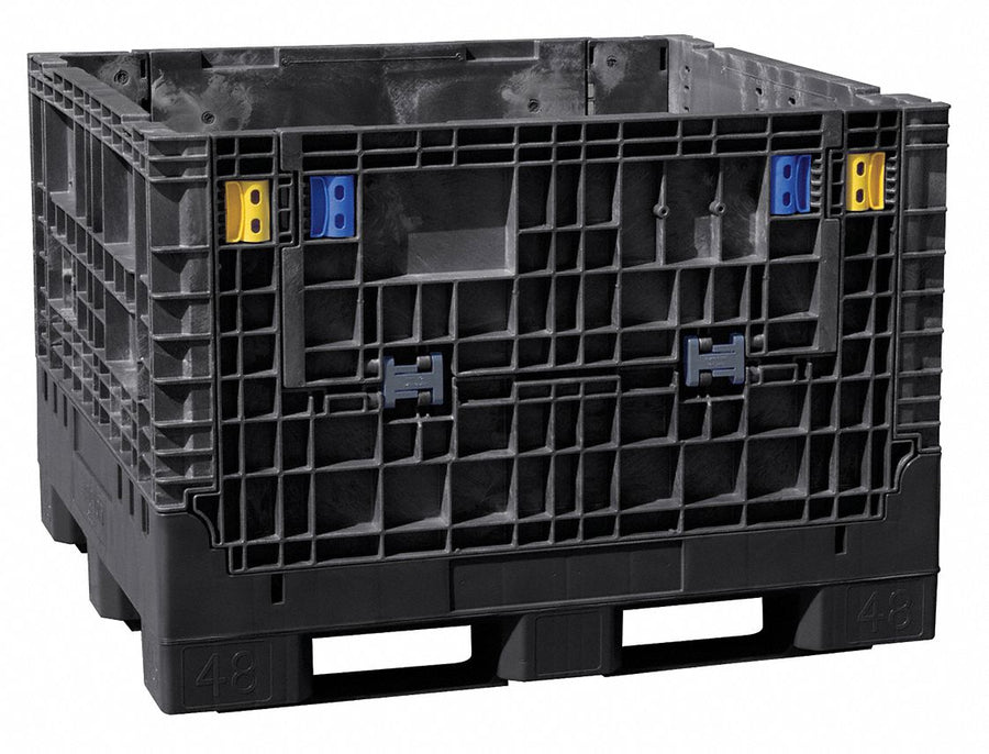 Clps Bulk Ctr Black Solid 48 in