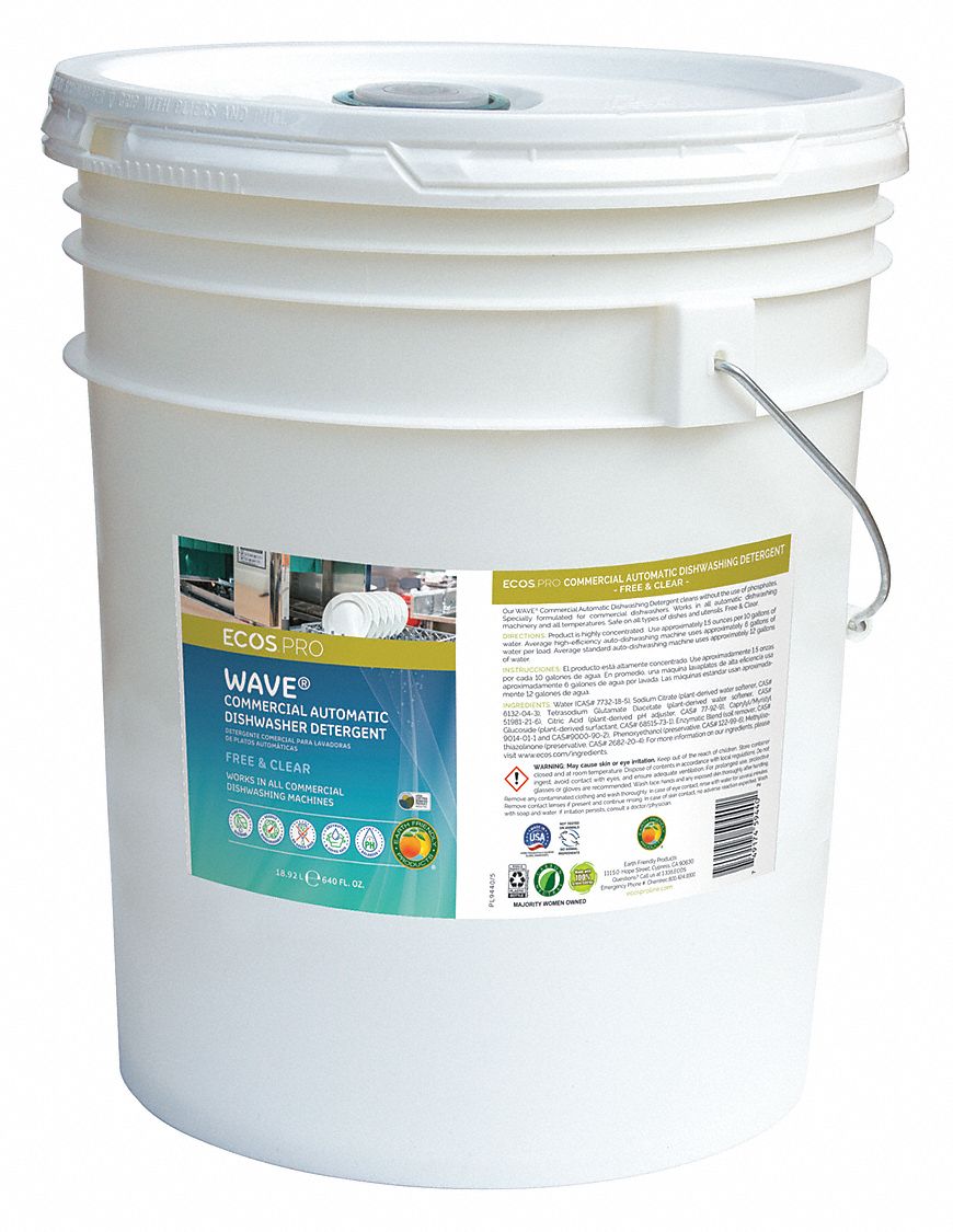 Dishwasher Detergent Bucket 5 gal Wave