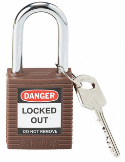 H1699 Lockout Padlock KA Brown 1-3/4 H PK6