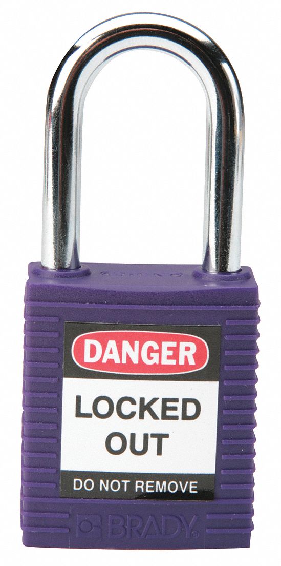 H1698 Lockout Padlock KA Purple 1-3/4 H PK3