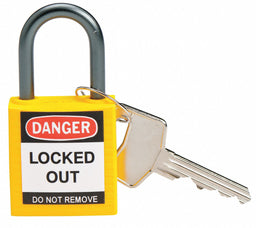 Lockout Padlock KD Yellow 1-2/5 H PK6