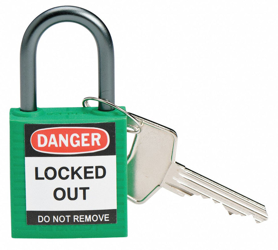 H1700 Lockout Padlock KD Green 1-2/5 H
