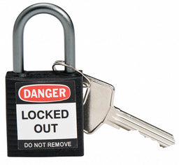 H1700 Lockout Padlock KD Black 1-2/5 H
