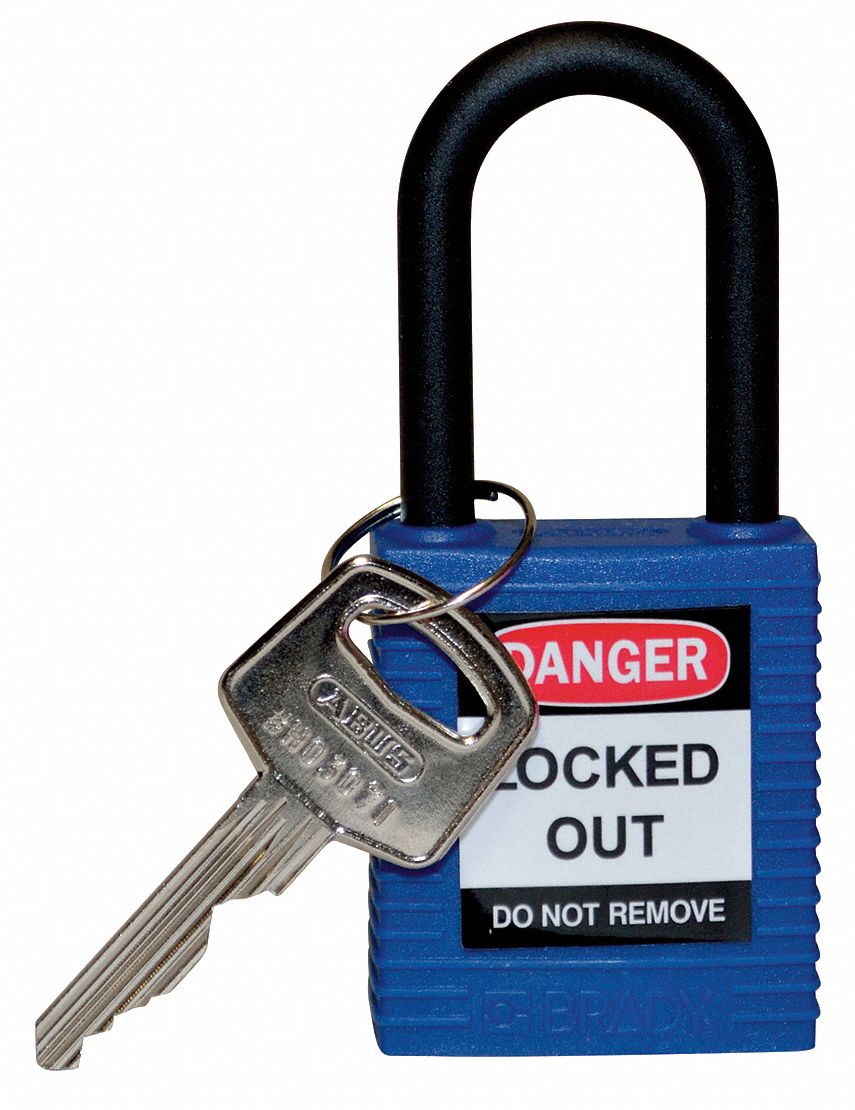 H1704 Lockout Padlock KD Blue 1-3/4 H