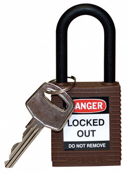 H1704 Lockout Padlock KD Brown 1-3/4 H