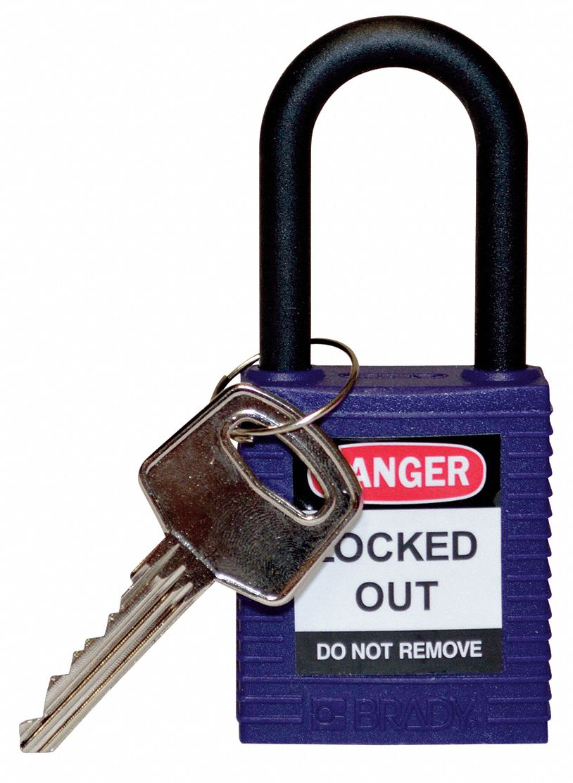 H1704 Lockout Padlock KD Purple 1-3/4 H