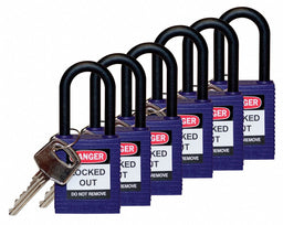 H1705 Lockout Padlock KD Purple 1-3/4 H PK6