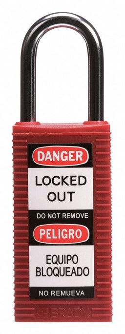 Lockout Padlock KD Red 3 H