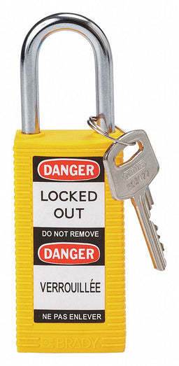 Lockout Padlock KD Yellow 3 H