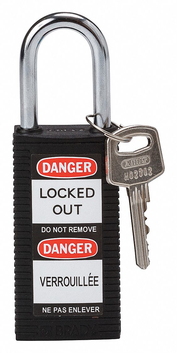 Lockout Padlock KD Black 3 H
