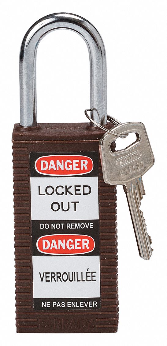 Lockout Padlock KD Brown 3 H