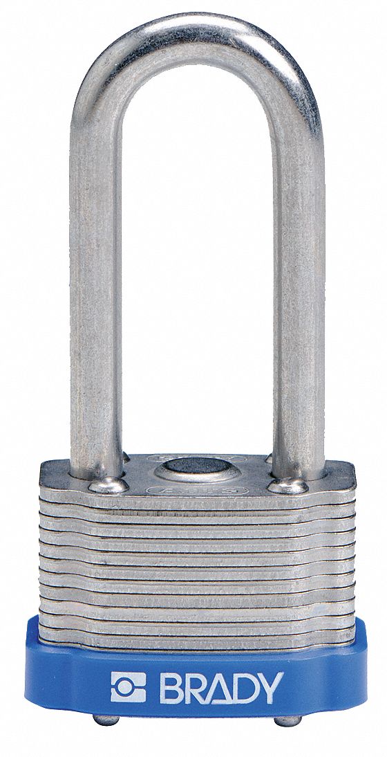 H1718 Key Retaining Steel Padlock 1-5/16 W PK6