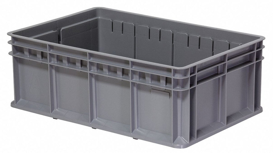 Straight Wall Ctr Gray Solid Polymer