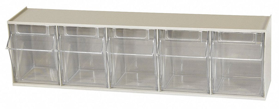 Tip-Out Bin Beige Unfinished 6 1/2 in