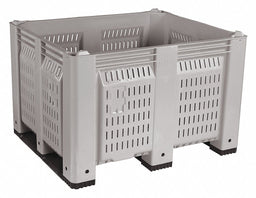 Bulk Container Gray Vented 40 in