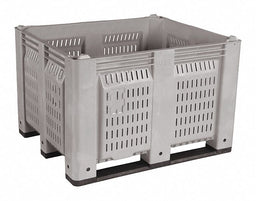 Bulk Container Gray Vented 40 in
