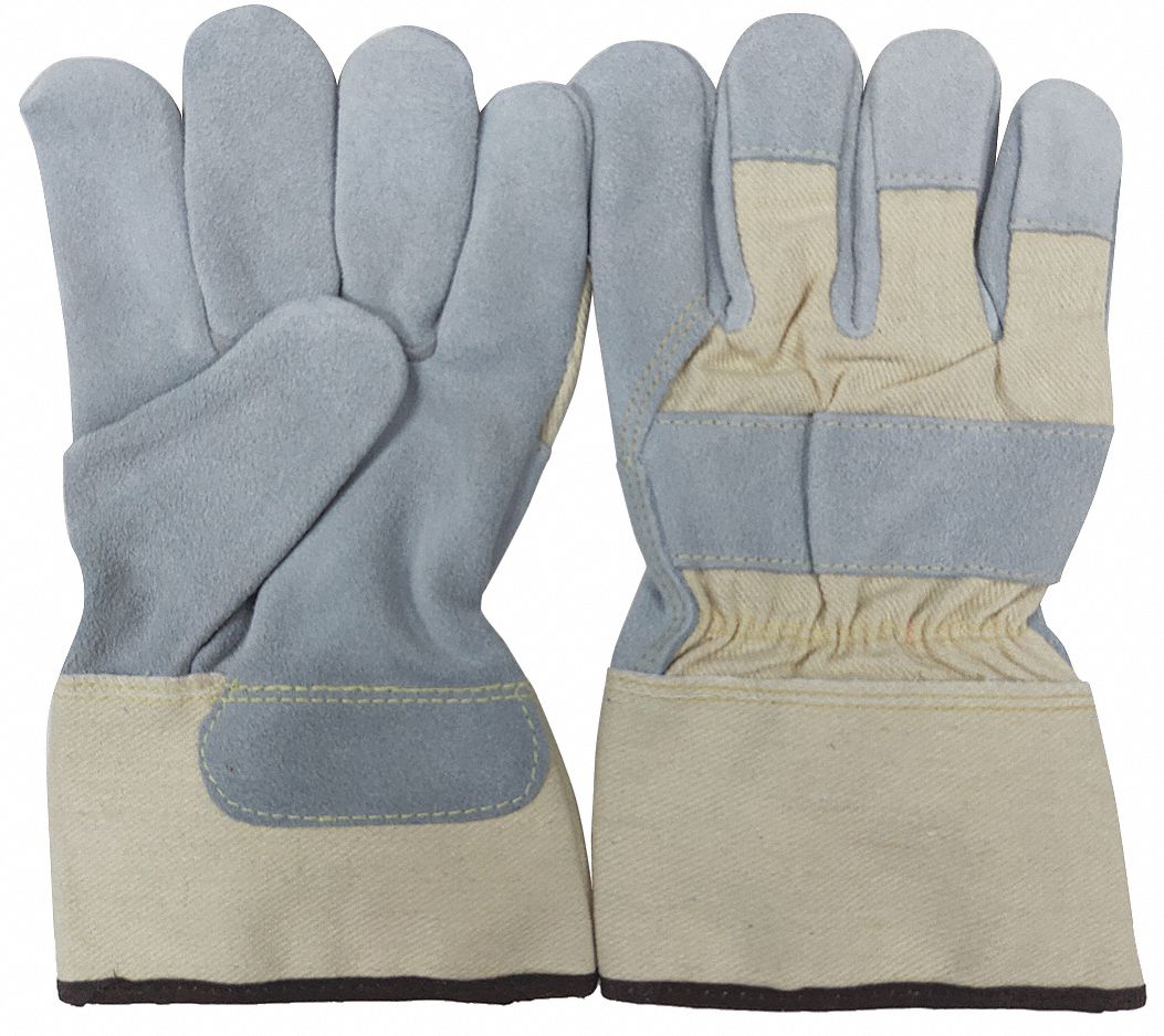 D6162 Leather Gloves Gray L PR