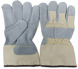 D6162 Leather Gloves Gray L PR