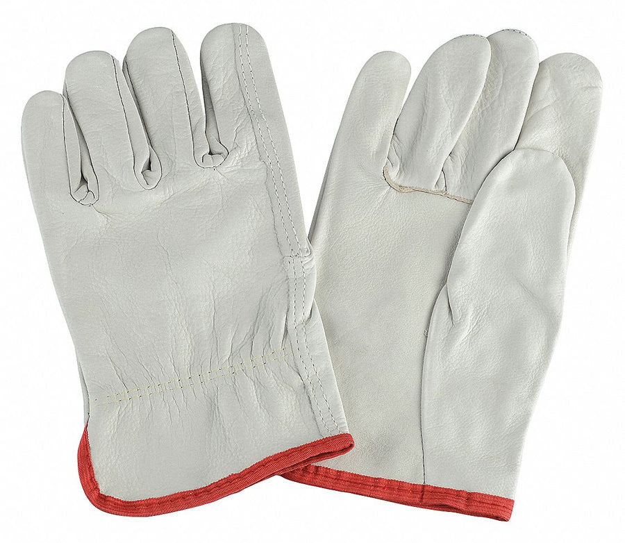 D1594 Leather Gloves White M PR
