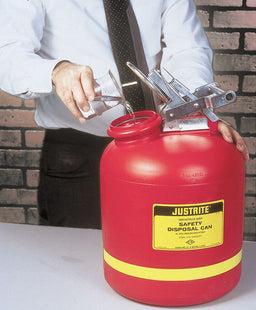Disposal Can 5 gal Red Polyethylene