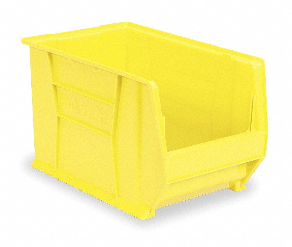 F9073 Super Size Bin Yellow Plastic 12 in
