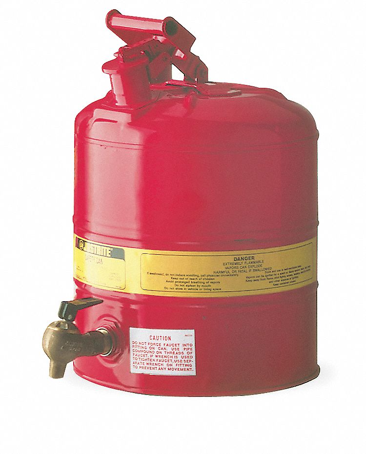 Type I Faucet Safety Can 5 gal Red