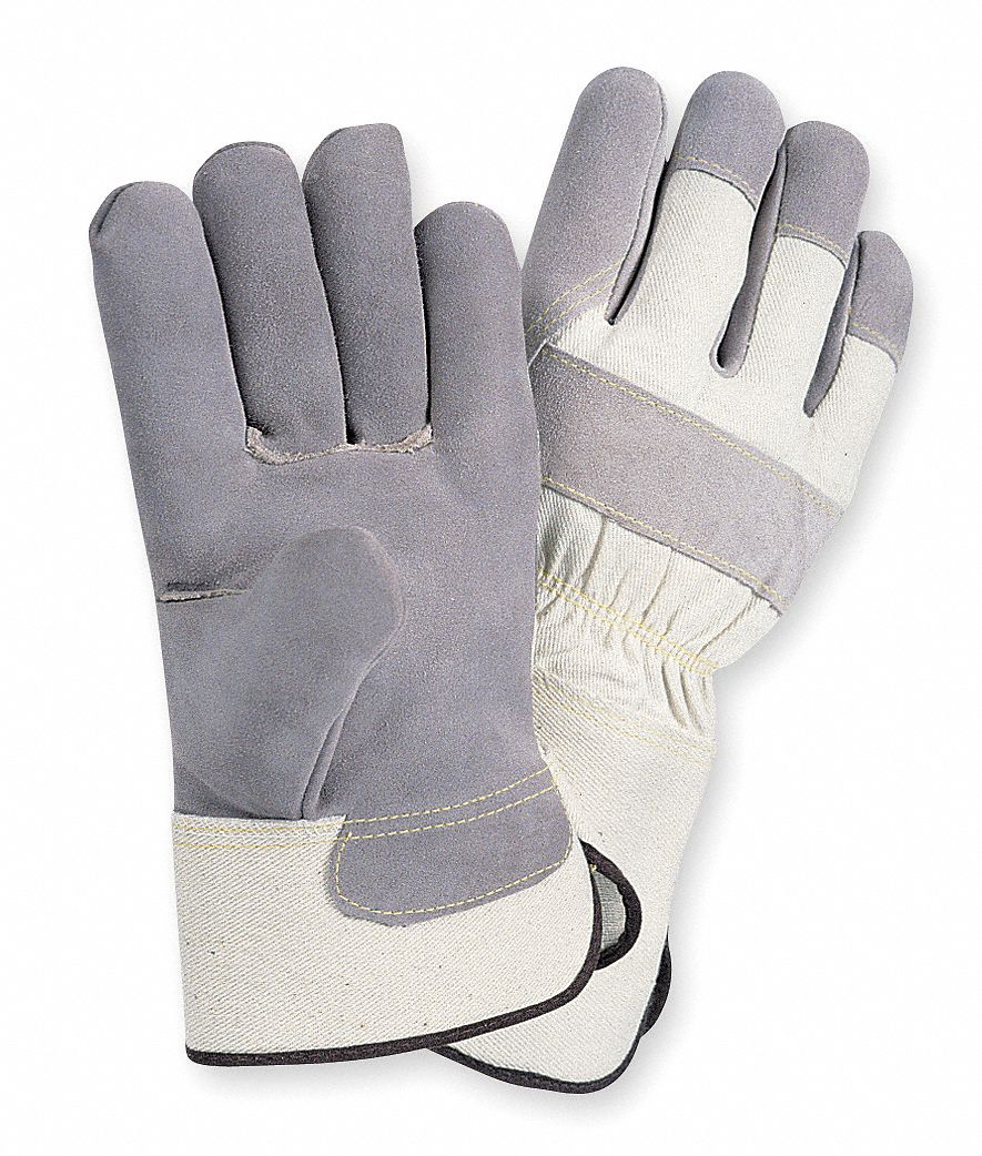 D1581 Leather Gloves Gray S PR