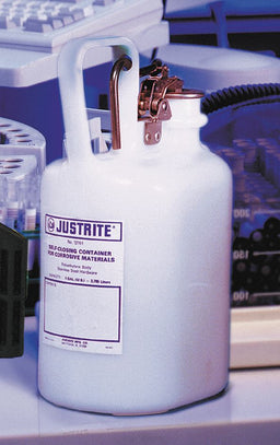 Disposal Can 1 gal White Polyethylene