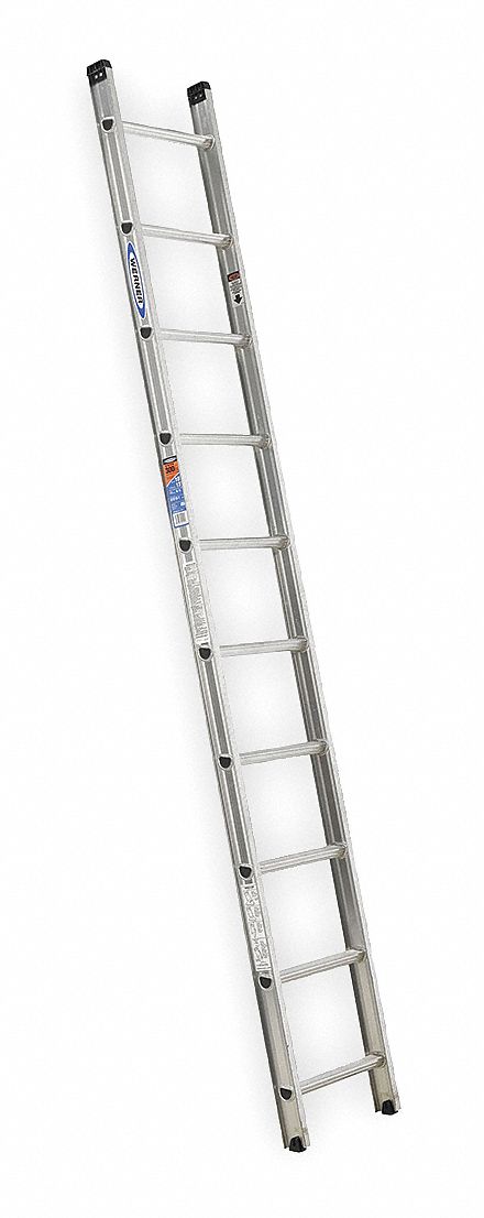 Ladder 10 ft.H 18-1/8 In W Aluminum