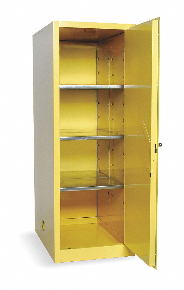 Flammable Safety Cabinet 48 gal Yellow