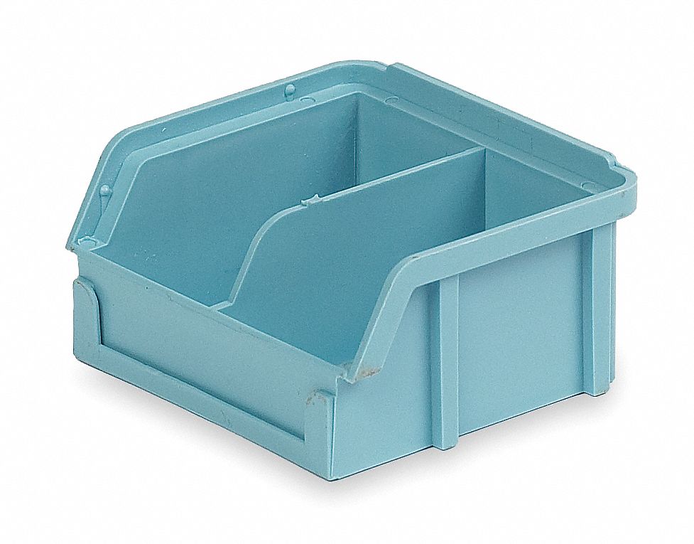 Hang and Stack Bin Light Blue PP 2 in