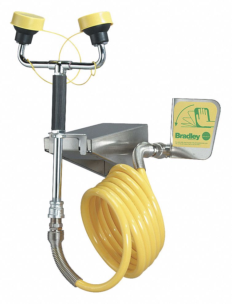 Dual Head Drench Hose Wall Mount 12 ft.