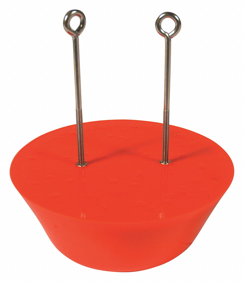 Drain Plug Orange Fits 12 In
