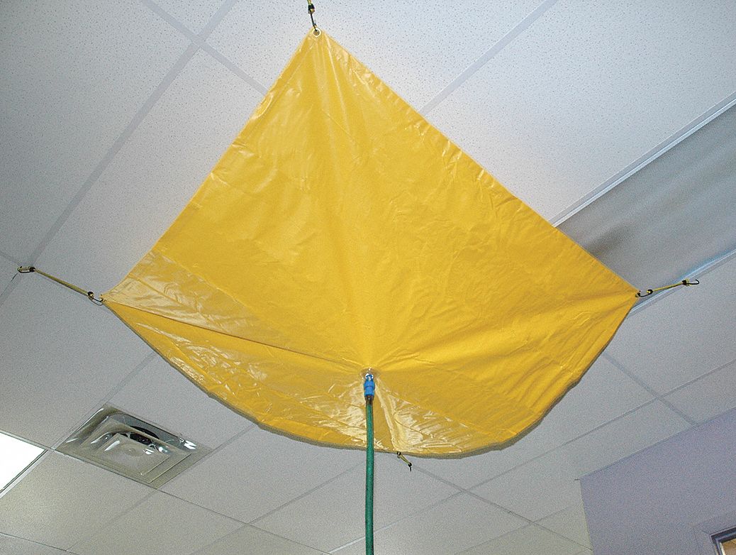 Roof Leak Diverter 10 ft L Yellow